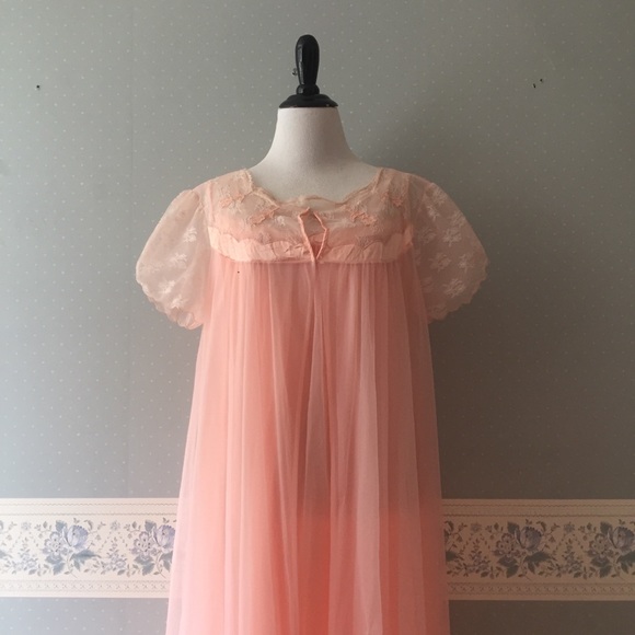 layered chiffon nightgown